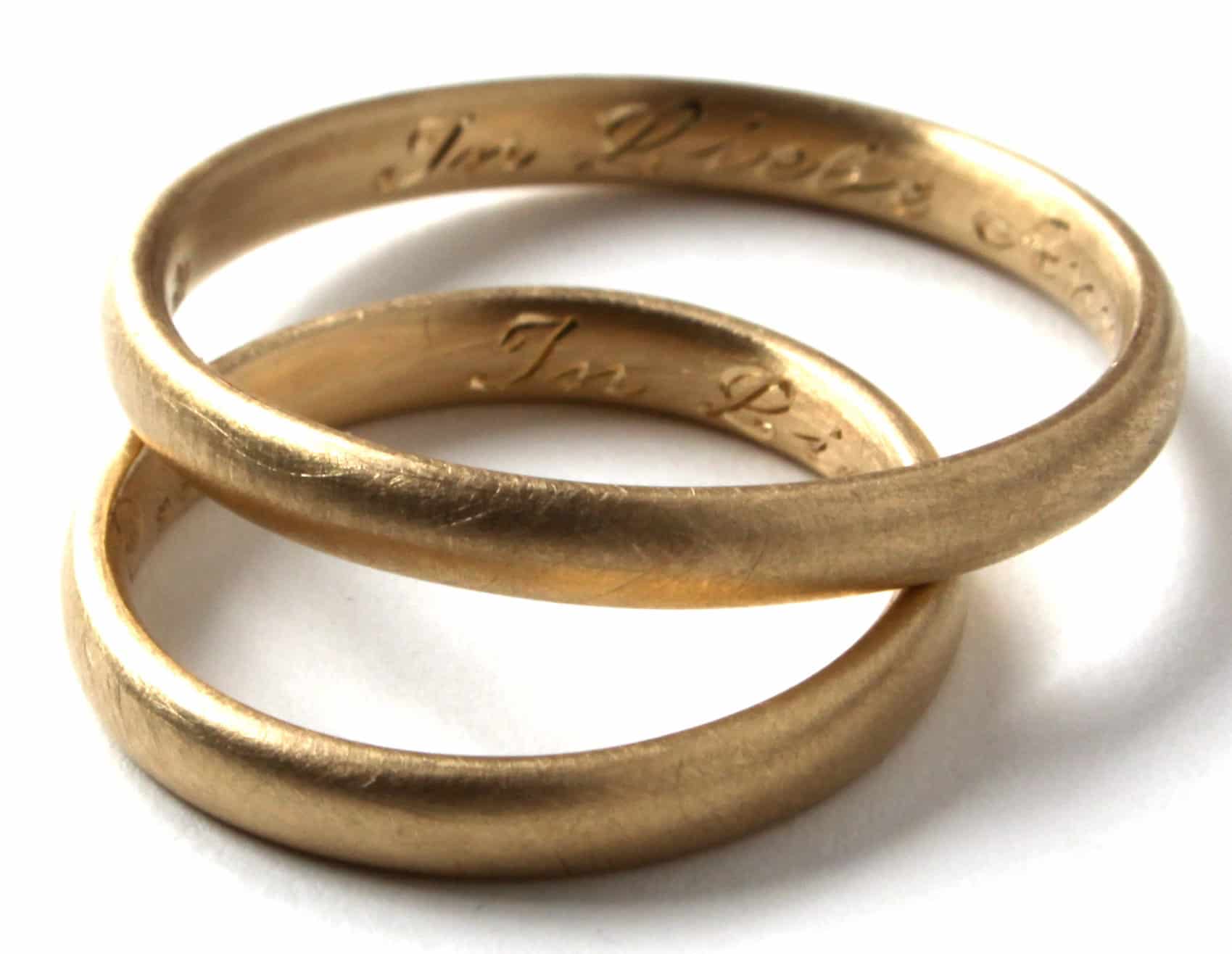 Beispielgravur für Eheringe aus öko-fairtrade Gold